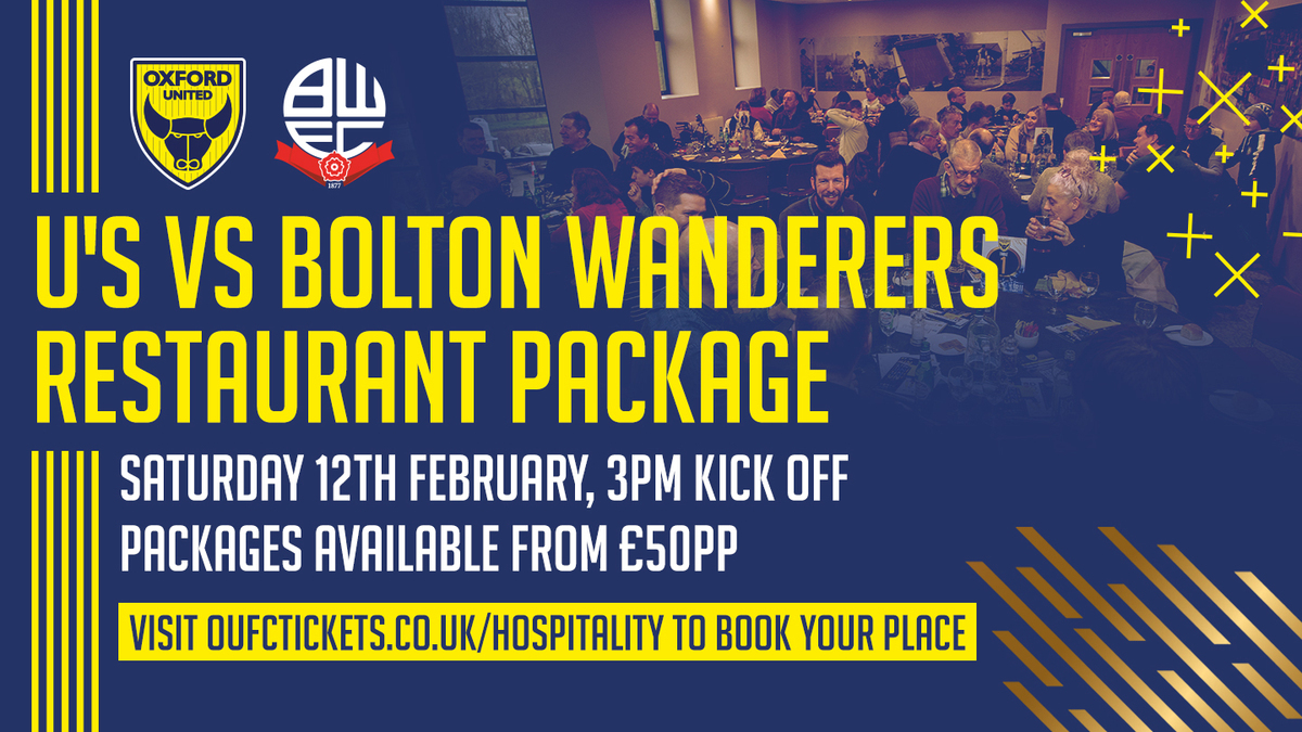 Make a Meal of it for Bolton Wanderers - News - Oxford United